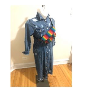 Ripped Denim Jacket.